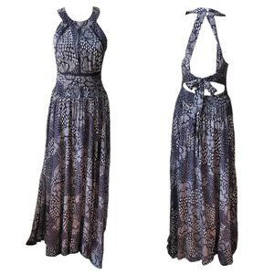 ATL Abel The Label Boho Open Back High Neck Maxi L